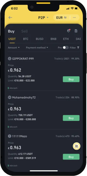 Binance最新官网APP - 界面设计展示
